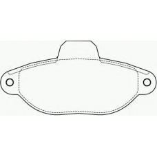 2136502 TEXTAR Комплект тормозных колодок, дисковый тормоз