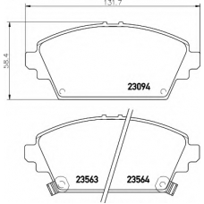 8DB 355 017-171 HELLA Комплект тормозных колодок, дисковый тормоз