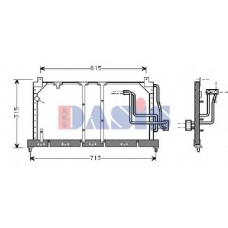 152640N AKS DASIS Конденсатор, кондиционер