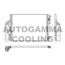 104582 AUTOGAMMA Конденсатор, кондиционер