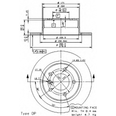 BS 7659 BRECO Тормозной диск