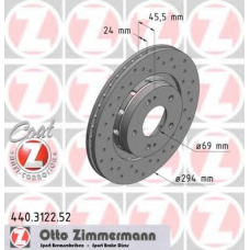 440.3122.52 ZIMMERMANN Тормозной диск