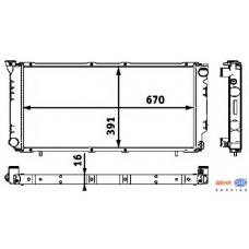 8MK 376 718-441 HELLA Радиатор, охлаждение двигателя