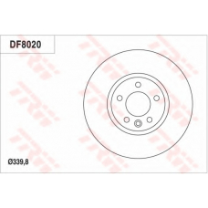 DF8020 TRW Тормозной диск