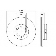 54800PRO PAGID Тормозной диск