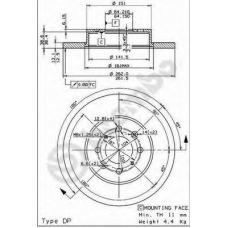 BS 7533 BRECO Тормозной диск