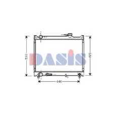 320450N AKS DASIS Радиатор, охлаждение двигателя