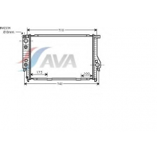 BW2134 AVA Радиатор, охлаждение двигателя