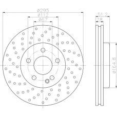 MDC2539 MINTEX Тормозной диск