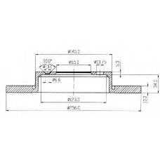 BDC3713 QUINTON HAZELL Тормозной диск