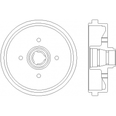 MBD014 MINTEX Тормозной барабан