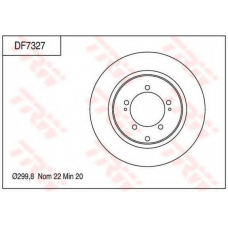 DF7327 TRW Тормозной диск