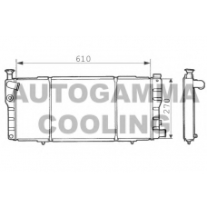 100743 AUTOGAMMA Радиатор, охлаждение двигателя