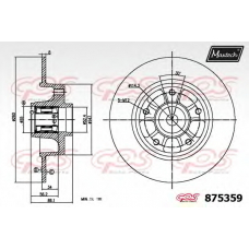 875359.6065 MAXTECH Тормозной диск