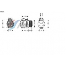 MSK097 AVA Компрессор, кондиционер