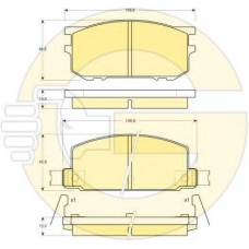 6102109 GIRLING Комплект тормозных колодок, дисковый тормоз
