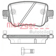 1549.08 METZGER Комплект тормозных колодок, дисковый тормоз