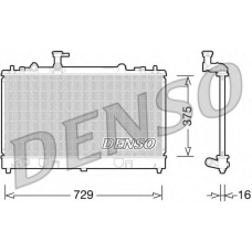 DRM44028 DENSO Радиатор, охлаждение двигателя