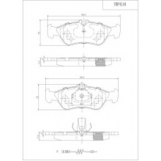 FBP4144 FI.BA Комплект тормозных колодок, дисковый тормоз