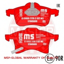 13046071792-SET-MS MASTER-SPORT Комплект тормозных колодок, дисковый тормоз