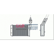 0990501 KUHLER SCHNEIDER Теплообменник, отопление салона