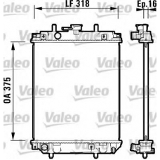 734105 VALEO Радиатор, охлаждение двигателя