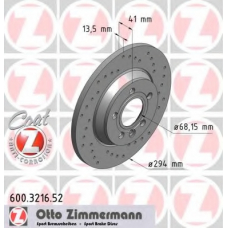 600.3216.52 ZIMMERMANN Тормозной диск