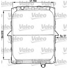 730646 VALEO Радиатор, охлаждение двигателя