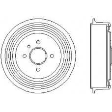 61318 PAGID Тормозной барабан