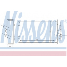 71449 NISSENS Теплообменник, отопление салона
