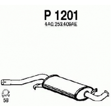 P1201 FENNO Средний глушитель выхлопных газов