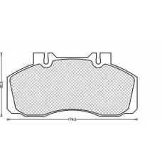 430216170248 MAGNETI MARELLI Комплект тормозных колодок, дисковый тормоз