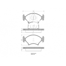 363702160243 MAGNETI MARELLI Колодки тормозные