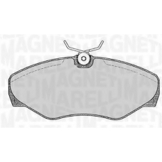 363916060371 MAGNETI MARELLI Комплект тормозных колодок, дисковый тормоз