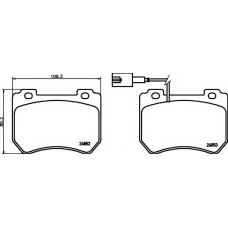 8DB 355 014-651 HELLA PAGID Комплект тормозных колодок, дисковый тормоз