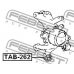 TAB-262 FEBEST Втулка, рычаг колесной подвески