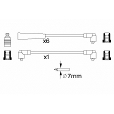 0 986 356 958 BOSCH Комплект проводов зажигания