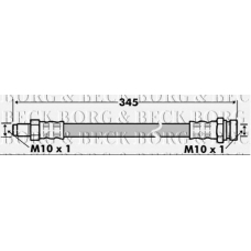 BBH7521 BORG & BECK Тормозной шланг