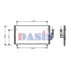 142100N AKS DASIS Конденсатор, кондиционер
