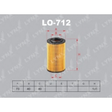 LO-712 LYNX Фильтр масляный