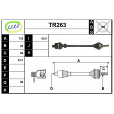 TR263 SERA Приводной вал