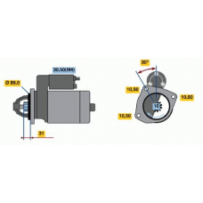 0 001 368 320 BOSCH Стартер