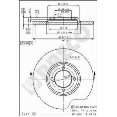 BS 7103 BRECO Тормозной диск