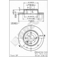 BS 7398 BRECO Тормозной диск