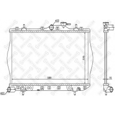10-25279-SX STELLOX Радиатор, охлаждение двигателя