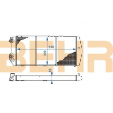 2110261 BEHR Radiator