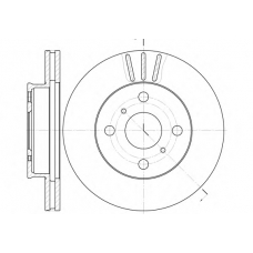 D6134.10 WOKING Тормозной диск