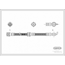 19032976 CORTECO Тормозной шланг