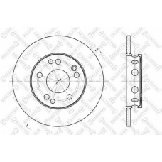 6020-3306-SX STELLOX Тормозной диск