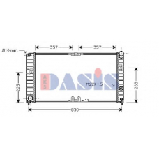 150017N AKS DASIS Радиатор, охлаждение двигателя